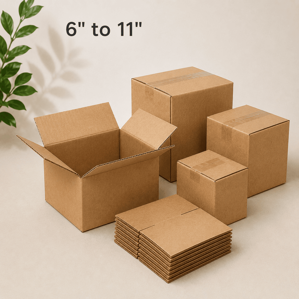 6 to 11 Inch Shipping Boxes
